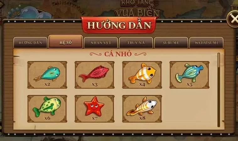 Các sinh vật trong game Bắn Cá Đại Hải Trình 88FC