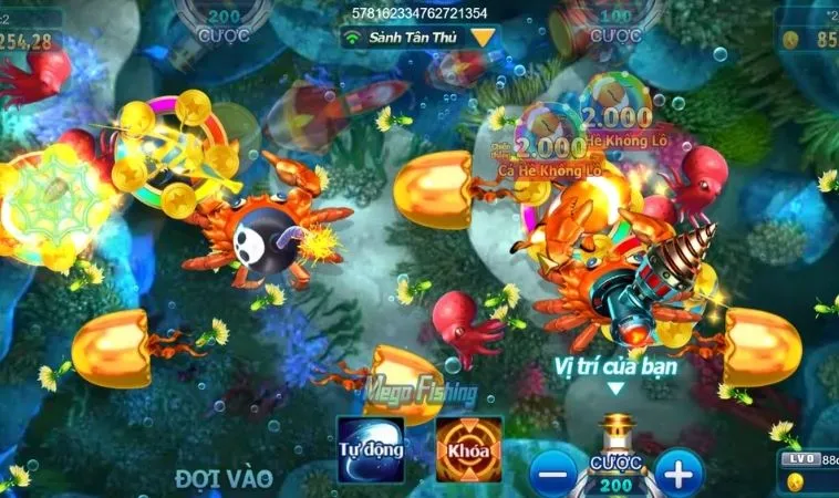 Giao diện chơi Bắn Cá Đại Dương tại 88FC