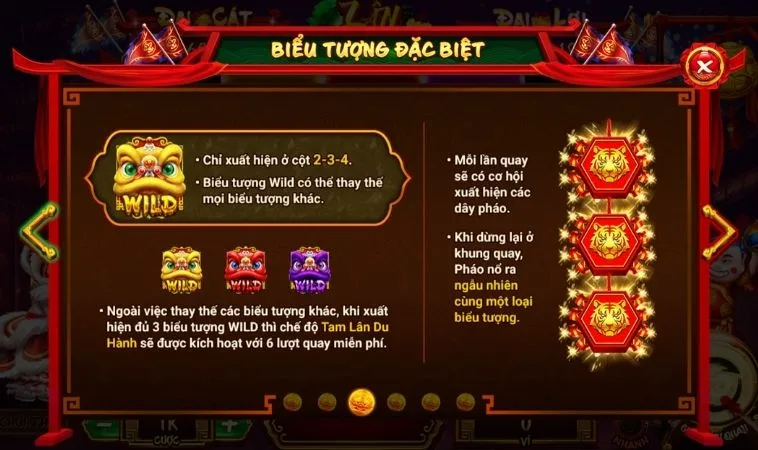 Biểu tượng đặc biệt trong game Nổ Hũ Lân Hái Lộc 88FC