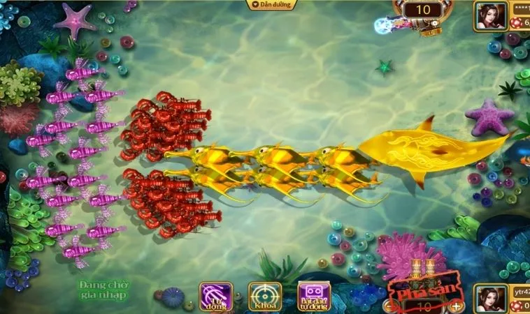 Các sinh vật trong game Vua Bắn Cá 88FC